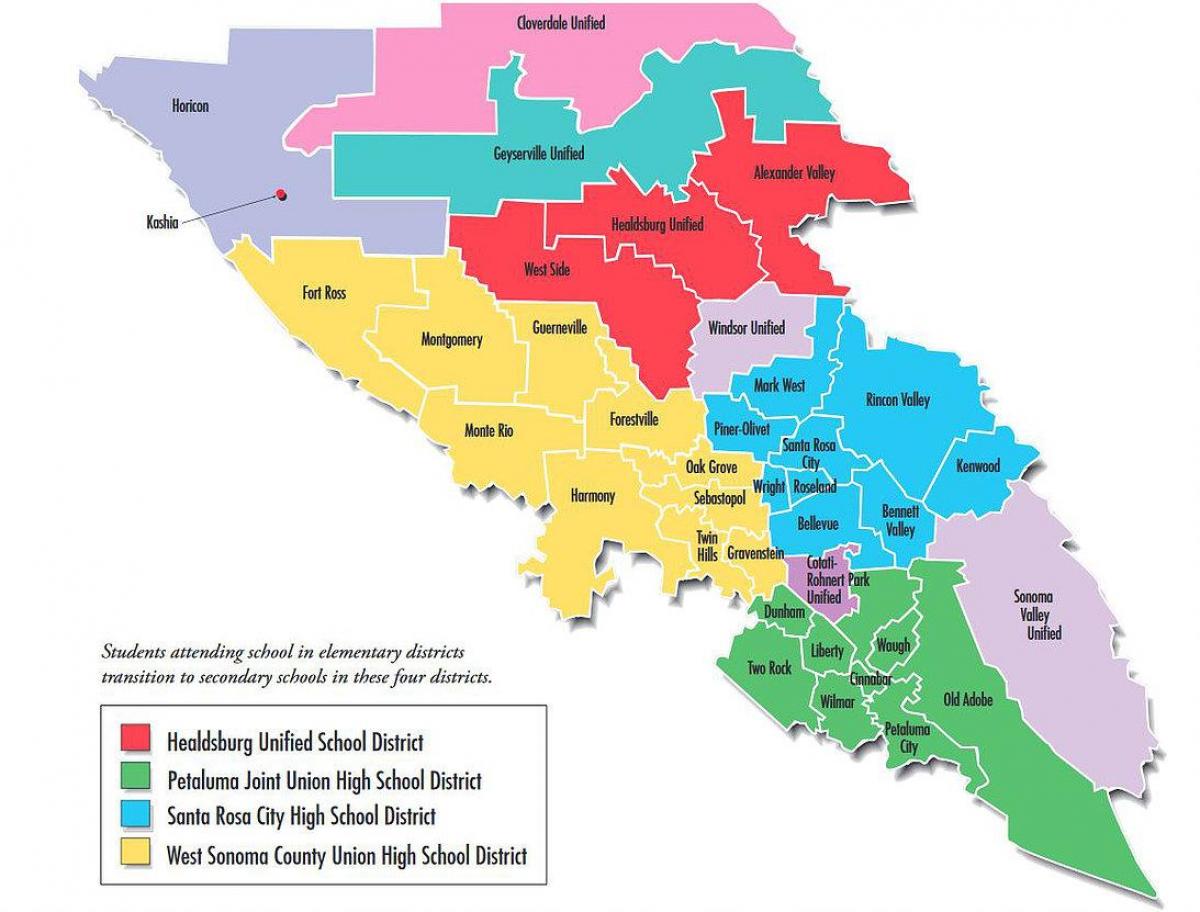 San Francisco school district kaart