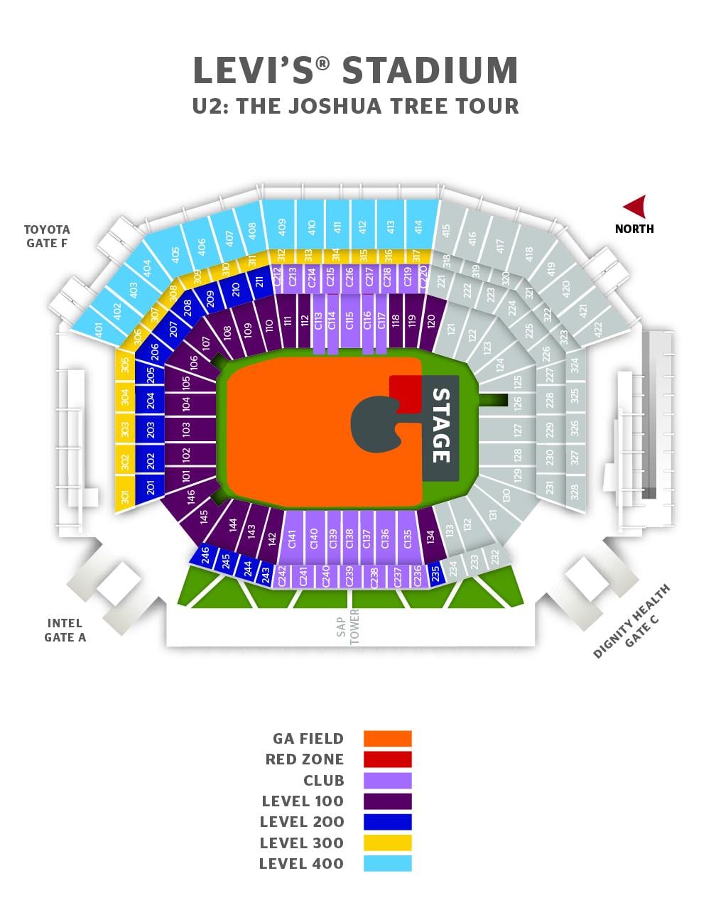 levi ' s stadion suite kaart
