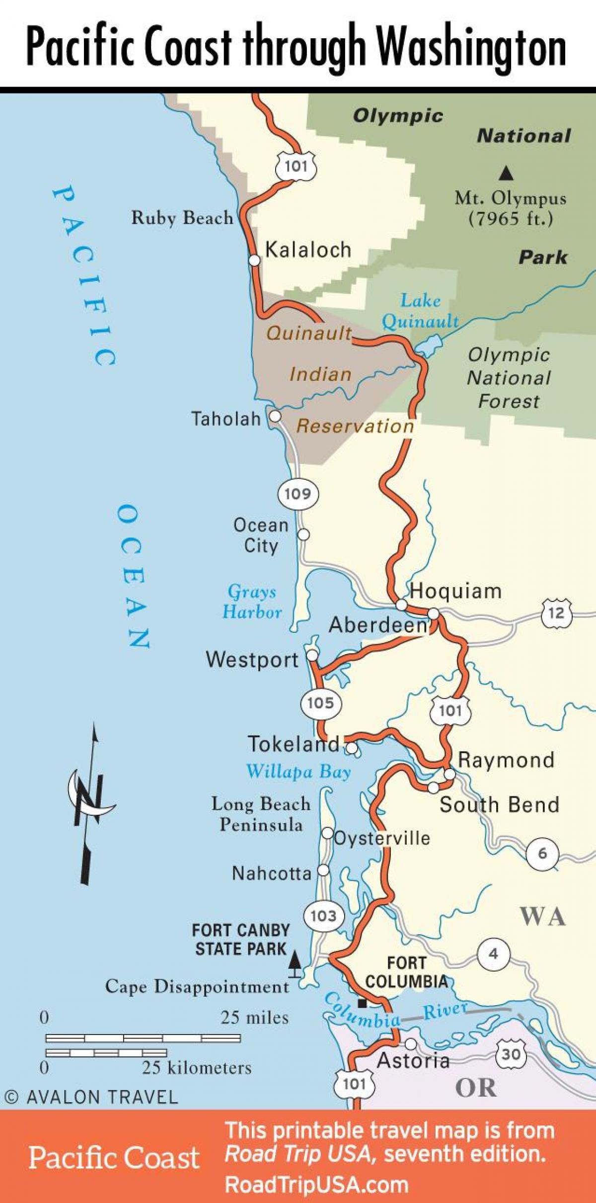 San Francisco kustlijn kaart