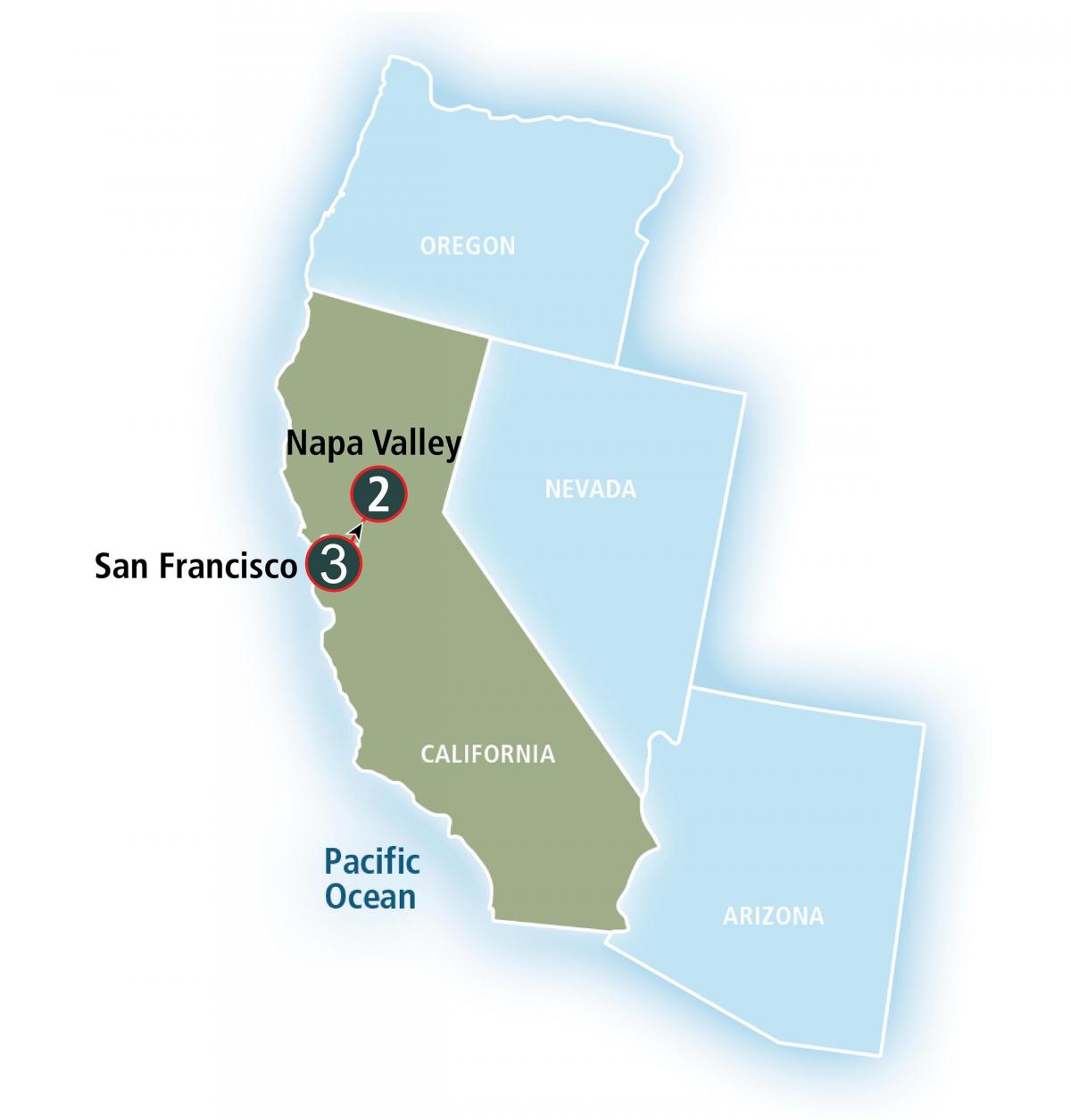 Kaart van San Francisco va