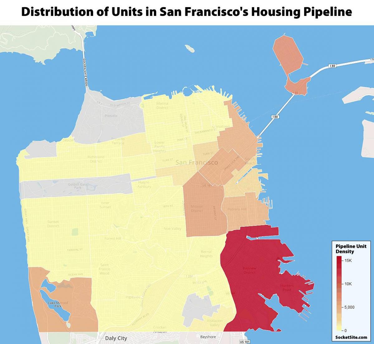 San Francisco volkshuisvesting kaart