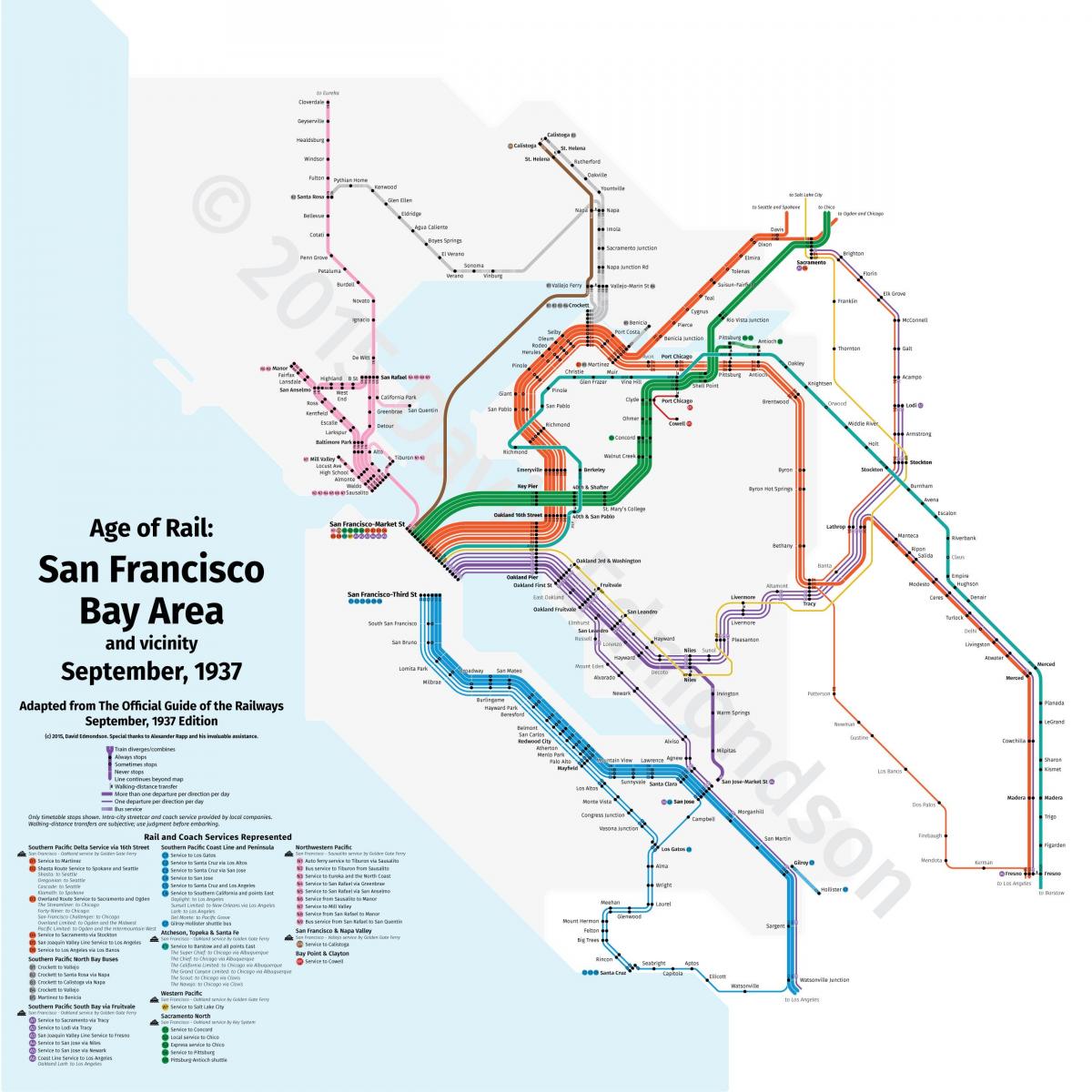 San Fran trein kaart