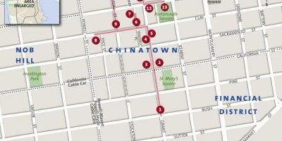 Kaart chinatown San Francisco
