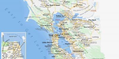San Francisco-kaart-gebieden