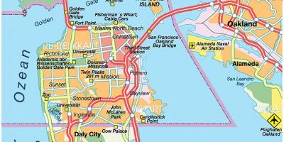 Kaart van east bay steden