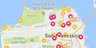 Kaart van San Francisco financial district