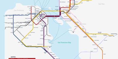 San Fran metro kaart
