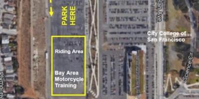 Kaart van SF motor parkeren