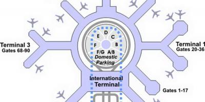 Kaart van SFO terminal g